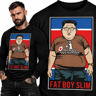 LONGSLEEVE ŚMIESZNE FAT BOY SLIM KIM JONG UN